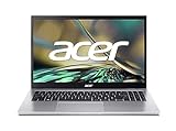 Acer Aspire 3 (A315-59-54B1) Laptop | 15,6' FHD Display | Intel Core i5-1235U | 16 GB RAM | 512 GB SSD | Intel Iris Xe Graphics | Windows 11 | QWERTZ Tastatur | Silber