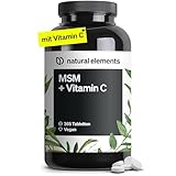 MSM 2000mg + natürliches Vitamin C – 365 Tabletten statt Kapseln – Methylsulfonylmethan – hochdosiert, vegan – in Deutschland laborgeprüft