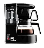 Melitta Aromaboy - kleine Filterkaffeemaschine - mit Glaskanne - 2 Tassen - Schwarz (1015-02)