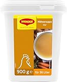 MAGGI Professional Klare Hühnersuppe, sofort löslich, Ergiebigkeit 36L, 1er Pack (900g GastroBox)