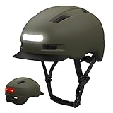 KINGLEAD Fahrradhelm,Vorder und Rücklicht (LED) 5 Lichtmodi für Damen und Herren Leichter Fahrradhelm Fahrrad für Radfahren Trekking 59-61cm