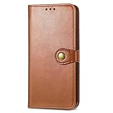 BAIDIYU Hülle für Samsung Galaxy A71 Handyhülle, Kartensteckplätze, Ständerfunktion, Luxus PU Leder Brieftasche Flip Folio Cover, Hülle für Samsung Galaxy A71.(Braun)