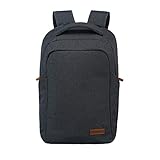travelite Sicherheitsrucksack mit Reißverschluss hinten, SAFETY Daypack, BASICS, Reise Rucksack diebstahlsicher mit Laptopfach bis 15,6 Zoll, 46 cm, 23 Liter