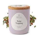 POTLUCK I Salat Topping I Kräuter für aromatisches Dressing, Salat-Gewürz I 45 g im Keramiktopf I Gesunde Ernährung, Lecker Essen für zu Hause