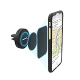 Magnetische Handyhalterung Auto, Ultrakompakt KFZ Magnet handyhalter Lüftung, Universal 360° Armaturenbretthalterung Kompatibel mit Smartphone/iPhone/Samsung Galaxy/Huawei/Xiaomi usw. Schwarz