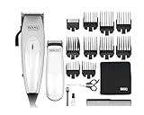 WAHL Home Pro Deluxe Combo Haarschneider für Männer, mit Kabel, mit Hebel für Stufen (1mm bis 3mm), selbstschärfende Qualitätsklinge. Mit Zubehör 8 Führungskämme, Schere und Kamm.