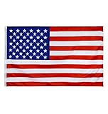 150x90cm Amerika Flagge, Verienigte Staaten Fahne mit 2 Metallösen für den Innen- und Außenbereich, leuchtenden Farben -USA Flaggen Nationalflagge -dekoriert bei Sportveranstaltungen, Partys, Paraden