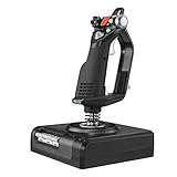 Logitech G Saitek X52 Pro Flight Control System, Schubregler und Stick-Simulationscontroller für Weltraum-Simulationen, LCD-Display, Doppelfederung, Beleuchtete Tasten, 2x USB-Anschluss, PC - Schwarz