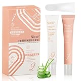 Gesichtshaarentfernungscreme, Sanfte Oberlippen Haarentfernungs Creme, Aloe Vera Gel, Wirksame Enthaarungscreme für Gesicht, Für Empfindliche Haut, Lippe, Bikini-Linie, Augenbraue, Wange