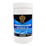 HAF® Pool Chlor Multitabs 5 in 1 | 1 kg | Langsam lösliche 20g Multi Chlortabletten mit 5 Phasen zur Pflege & Reinigung für kristallklares Poolwasser - Qualität: Made in Europe - Menge: 1 x 1 kg
