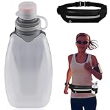 Vaileal Trinkflasche, Auslaufsichere Wasserflaschen, Trinkflasche mit Sport-Hüfttasche, Sporttrinkflasche, Tragbare Wasserflasche, Kleine Wasserflasche, 250ml Bottle für Laufen, Joggen, Radfahren