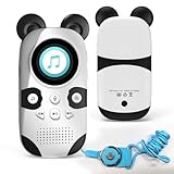 64GB Bluetooth MP3 Player für Kinder, 18 integrierte Schlafmusiken, Lautsprecher, One-Touch-Aufnahme, tragbarer niedlicher Panda für mit HiFi Lossless Sound