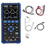 OWON HDS25 2 in 1 Hand-Multifunktions Digitaloszilloskop, tragbares 2-Kanal-Digitaloszilloskop mit 25 MHz Bandbreite, 20000 Zähl Multimeter, mit USB Typ C und 3,5 Zoll LCD Display