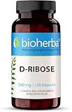 BIOHERBA D-Ribose 540 mg, 100 Kapseln – Vitalitätsformel mit Vitamin B6 zur Förderung des Energiestoffwechsels, Stärkung des Immunsystems & Nervenfunktion, PZN 17189881