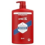 Old Spice Whitewater 3-in-1 Duschgel & Shampoo für Männer, 1L, langanhaltender, frischer Duft in Parfümqualität für Haare-Gesicht-Körper