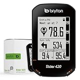Bryton Ohne Geschlecht Rider 420 E GPS-Fahrradcomputer, Schwarz, Einheitsgröße