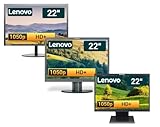 Lenovo 22 Zoll Business Computer Monitor, Desktop Gaming Monitor, HD+ (VGA - DVI - VESA), PC Bildschirm, schwarz/Silber (Generalüberholt)