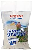 Amtra White Quartz – Feiner weißer Quarz-Aquariumsand, für Süß- oder Salzwasser, 0,1–0,7 mm Körnung, Menge 5 kg