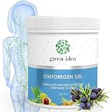 green idea - Lymforegen gel - Stimuliert das Lymphsystem mit 15 Kräutern und ätherischen Ölen - effektive Regeneration - unterstützt Lymphdrainage und Entwässerung- aktive Kräuterformel 250 ml