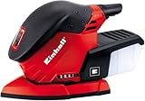 Einhell Multischleifer TE-OS 1320 (130 W, Schwingkreis-Ø 2 mm, Schleiffläche 150 x 150 x 100 mm, Staubfangbox, inkl. 3x Schleifpapier), Rot