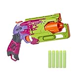 NERF Zombie Strike Hammershot Blaster – Pull-Back Hammerstrahl-Action, 5 offizielle Zombie Strike Darts – Spritzer Farbschema (Amazon exklusiv)