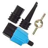 MOBUTOFU 1 Satz Paddle Board Pump Adapter Tragbarer Pumpenadapter mit Hochwertigem Luftventil für Schlauchboote Aufblasbare Geräte Schnelle Inflation und Einfache Anwendung