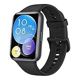 HUAWEI WATCH FIT 2 SmartWATCH, 1,74 Zoll HUAWEI FullView-Display, Blautooth-Anrufe, Gesundheitsmanagement, Lange Akkulaufzeit, Animierte Quick-Workouts, SpO2-Erfassung, Deutsche Version, Schwarz
