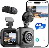 Dashcam Auto mit Vorne Hinten 4K/1080P, Autokamera mit WiFi, APP Steuerung,170° Weitwinkel und Super Nachtsicht,WDR,G-Sensor, Loop-Aufnahme 24Std.Parküberwachung/Bewegungserkennung