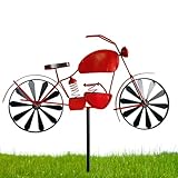 Motorrad-Windmühle, Windmühle im Freien | lustige Windmühle im Freien | Windspiel aus Metall mit Windrad, Gartenspieß aus Metall, Gartendekoration