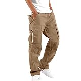 Generisch Schnittschutzhose Herren, Cargohose Mann AußEnarbeiten Lang wasserdichte Jagdhose - MäNner Arbeitskleidung Baggy Arbeitshosen Baumwolle Latzhose Outdoor Casual Wanderhose Trekkinghose