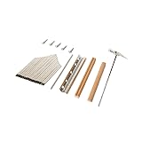 LannuMet 17 Noten Klaviertasten + Sattel + Stimmhammer Daumenklavier Kalimba Zubehör-Set