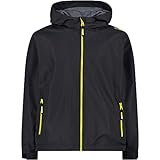 CMP – F.lli Campagnolo Jungen Jacke Regenjacke wind- und wasserdichte WP 10.000, Antracite-Lemonade, 152, 39X7984