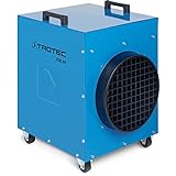 TROTEC Bauheizer TDE 65 – Heizleistung 0,1 kW / 6 kW / 9 kW / 12 kW – Luftmenge 1094 m³/h – Heizgebläse elektrisch für Baustelle
