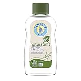 Penaten natursanft Massage- und Pflegeöl (200 ml), parfümfreies Babyöl & Babypflege Massageöl mit Rapsöl, speziell entwickelt für sensible Babyhaut