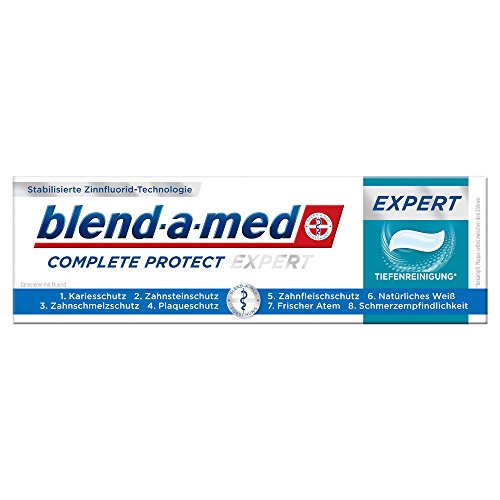 Oral-B blend-a-med Pro-Expert Zahncreme Complete Protect EXPERT Tiefenreinigung* Fluorid-Zahnpasta, 75 ml