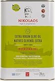 Olivenöl 3L aus Kreta, Griechenland „NIKOLAOS“ – Premium Qualität, reich an Polyphenolen, kaltgepresst, extra nativ. Neue Ernte: Dezember 2024 bis Februar 2025. Mindestens haltbar bis: Juli 2026.