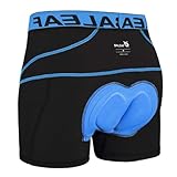 baleaf Fahrradhose Herren Radunterhose Gepolstert Radlerhose Gepolstert Fahrrad Unterhosen Radhose Kurz Radlerunterhose Fahrradbekleidung Blau XL