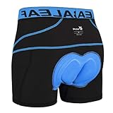 BALEAF Fahrradhose Herren Radunterhose Gepolstert Radlerhose Gepolstert Fahrrad Unterhosen Radhose Kurz Radlerunterhose Fahrradbekleidung Blau XL