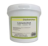 Calciumcitrat Pulver 1kg - Calciumgehalt 21% - Lebensmittelqualität - E333 (ii) - frei von Zusatzstoffen!