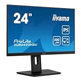 iiyama ProLite XUB2492HSU-B6 60,5cm 23,8' IPS LED-Monitor Full-HD 100Hz HDMI DP USB3.2 Höhenverstellung Pivot FreeSync schwarz