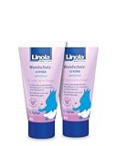 Linola Baby & Kind Wundschutz-Creme sensitive - 2x50 ml - Für den Windelbereich | Schützt zarte Babyhaut vor Reizungen und wunder Haut