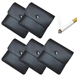 SGERUFZ 5 Pack Portable Reusable Pocket Ashtray, Bug Cigarette Ash, Flame Retardant, Odorless