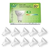 GY GU10 LED Neutralweiss Lampe 4.9W 790 Lumen 4000K Neutralweiß Glühbirnen,80W lampe ersetzt,Abstrahlwinkel 120° Leuchtmittel,Nicht Dimmbar Energiesparlampe,10er-Pack