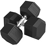 HOMCOM Hanteln mit gerändeltem Griff, Kurzhantel aus Gusseisen, 2 x 20kg, Kurzhanteln für Männer und Frauen, Dumbbell für Zuhause, Fitnessstudio, Krafttraining