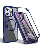 QGGNMGT Luxuriöse Schutzhülle für iPhone 16, 15, 11, 12, 13, 14 Pro Max, stoßfest, Silikon, Marineblau, für iPhone 15 Plus