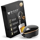 BISON Biersonikator - Ultraschall Flaschenaufsatz für Bier wie frisch gezapft - Geschenke für Männer