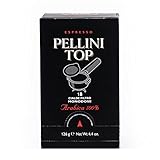 Pellini Caffè, Espresso Pellini Top 100% Arabica - 6 Packungen mit 18 Pads (6x126 g, insgesamt 108 Pads)