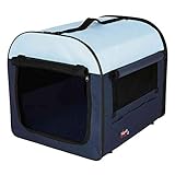 Trixie Tragetasche, Hundebox für Zuhause „Mobile Kennel, 50 x 50 x 60 cm, grau - 39703