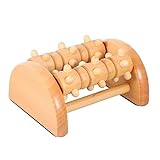 VALICLUD Fußmassagegerät aus Holz für Plantarfasziitis Tragbarer Massageroller Schmerzlinderung für Büro und Reisen