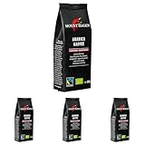 Mount Hagen Bio FT Naturland Röstkaffee Arabica, ganze Bohne, entkoffeiniert, 250 g (Packung mit 4)